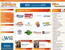Tablet Screenshot of 100franquicias.com.mx